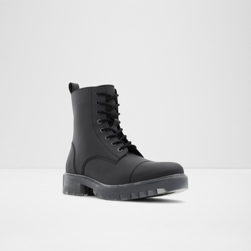 Men's Aldo Reily Lace Up Boots Black | 5941-XRFBM