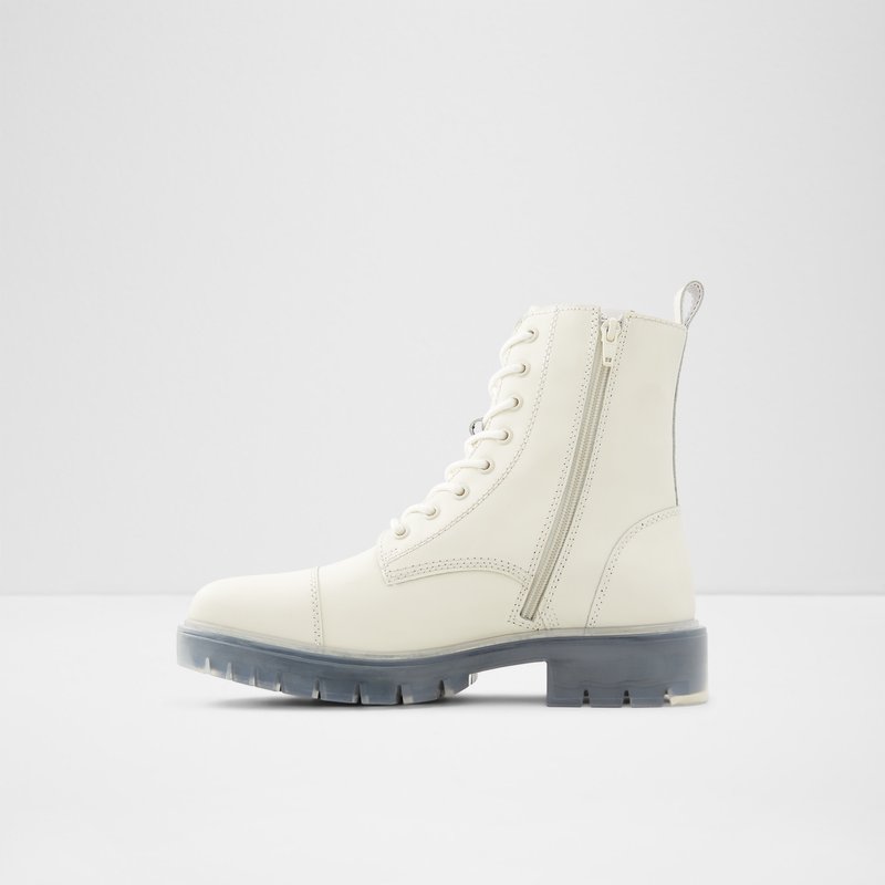 Men's Aldo Reily Lace Up Boots White | 3458-UVPDN