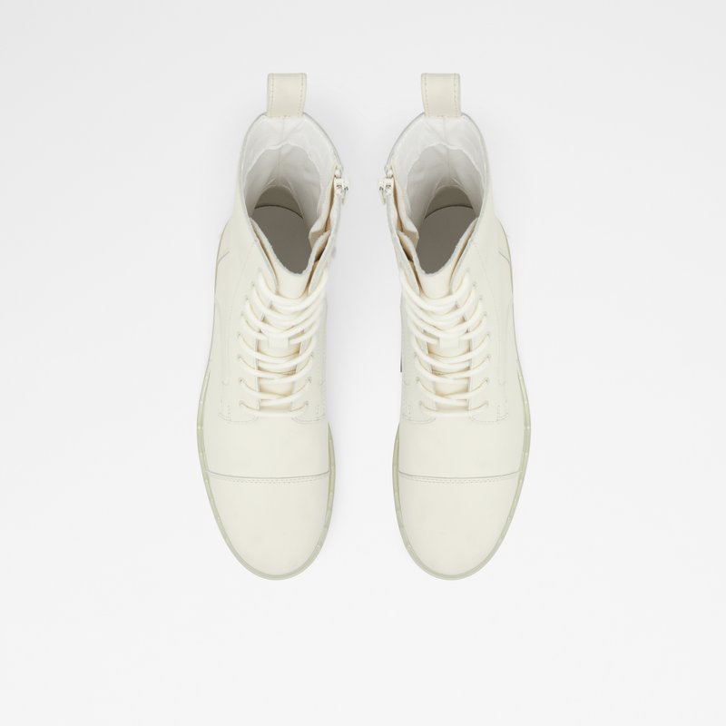 Men's Aldo Reily Lace Up Boots White | 3458-UVPDN