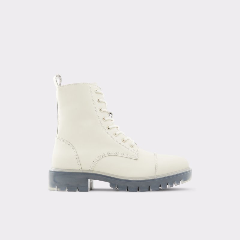 Men\'s Aldo Reily Lace Up Boots White | 3458-UVPDN