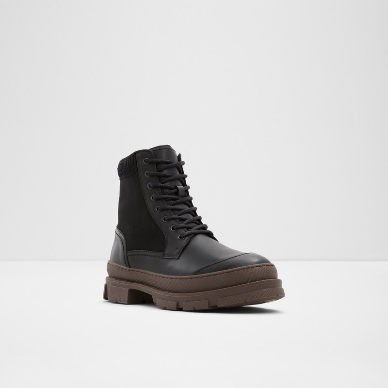 Men's Aldo Rove Lace Up Boots Black | 0468-IFYHT