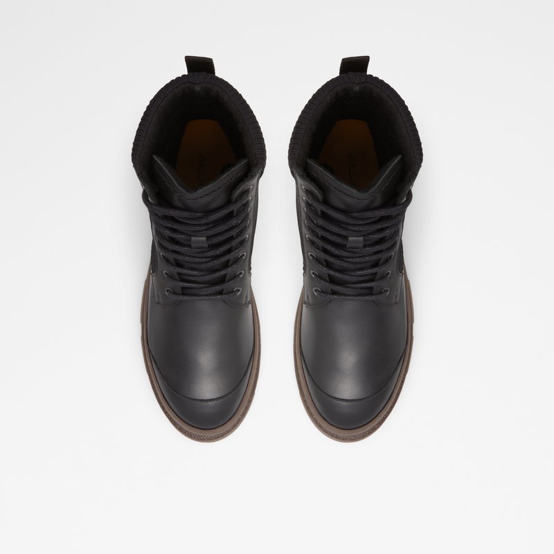 Men's Aldo Rove Lace Up Boots Black | 0468-IFYHT