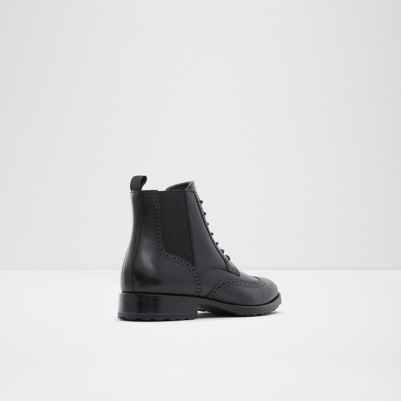 Men's Aldo Salinger Lace Up Boots Black | 1568-WTLIK