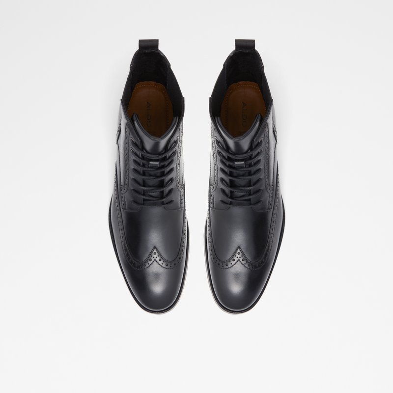Men's Aldo Salinger Lace Up Boots Black | 1568-WTLIK