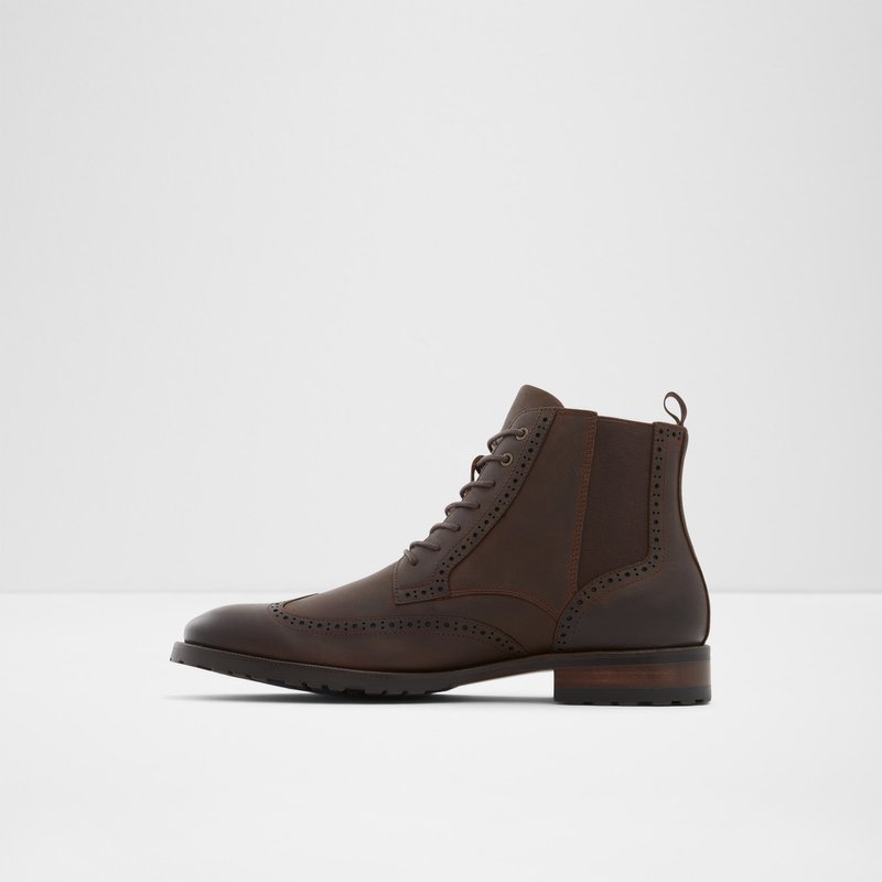 Men's Aldo Salinger Lace Up Boots Brown | 9167-MLCQO