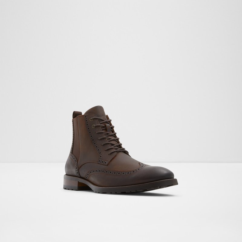 Men's Aldo Salinger Lace Up Boots Brown | 9167-MLCQO
