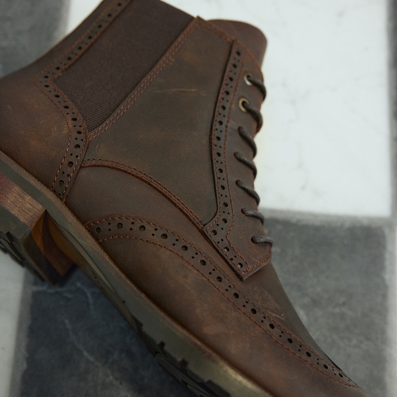 Men's Aldo Salinger Lace Up Boots Brown | 9167-MLCQO