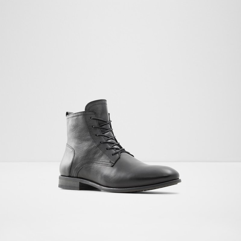 Men's Aldo Seamos Lace Up Boots Black | 1768-HUAGP