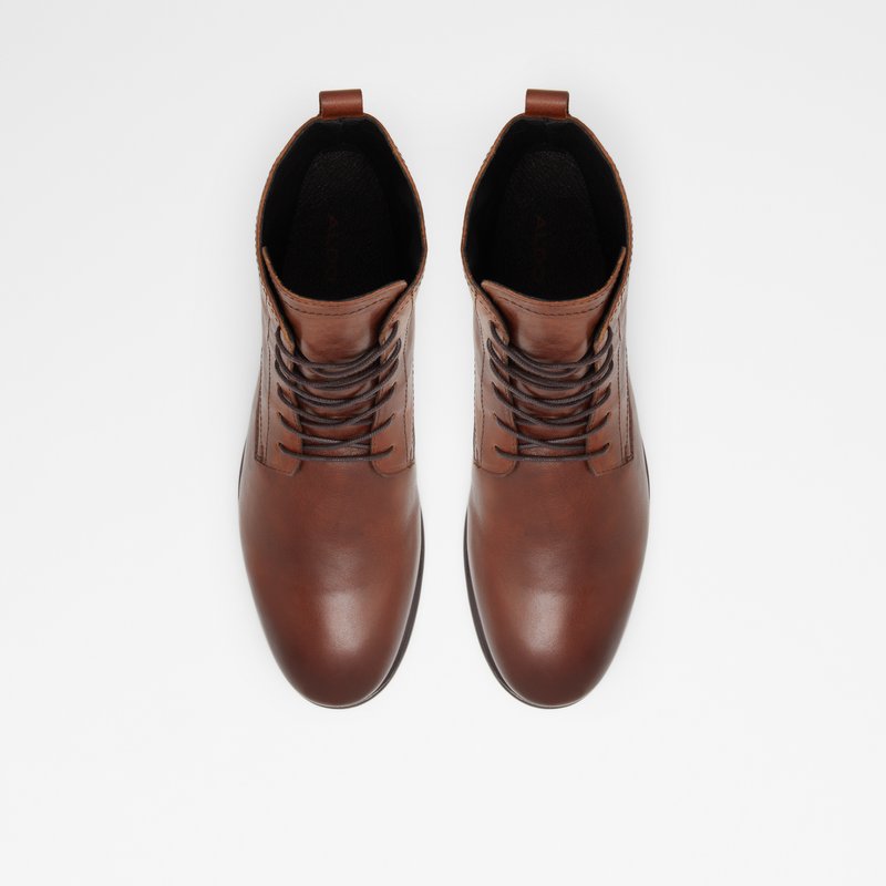 Men's Aldo Seamos Lace Up Boots Brown | 5261-JZARW