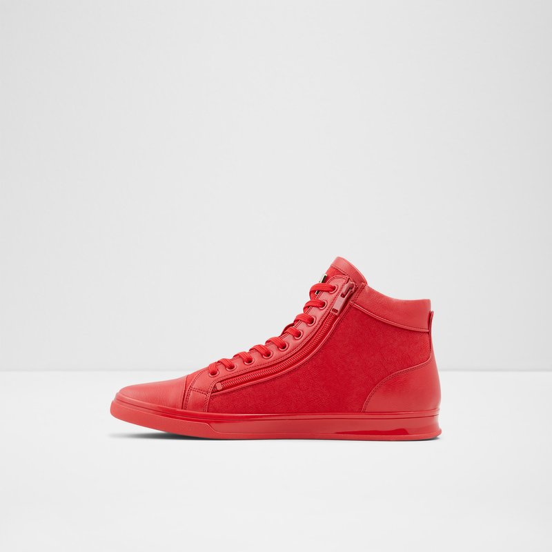 Men's Aldo Senaniel High Sneakers Red | 7485-DSZRQ