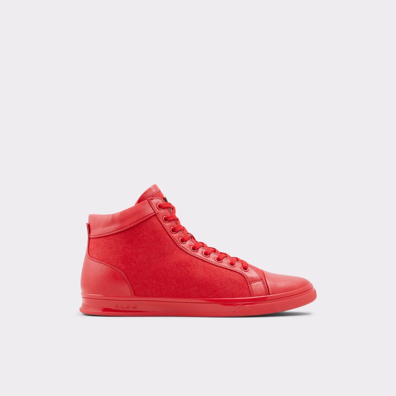 Men\'s Aldo Senaniel High Sneakers Red | 7485-DSZRQ
