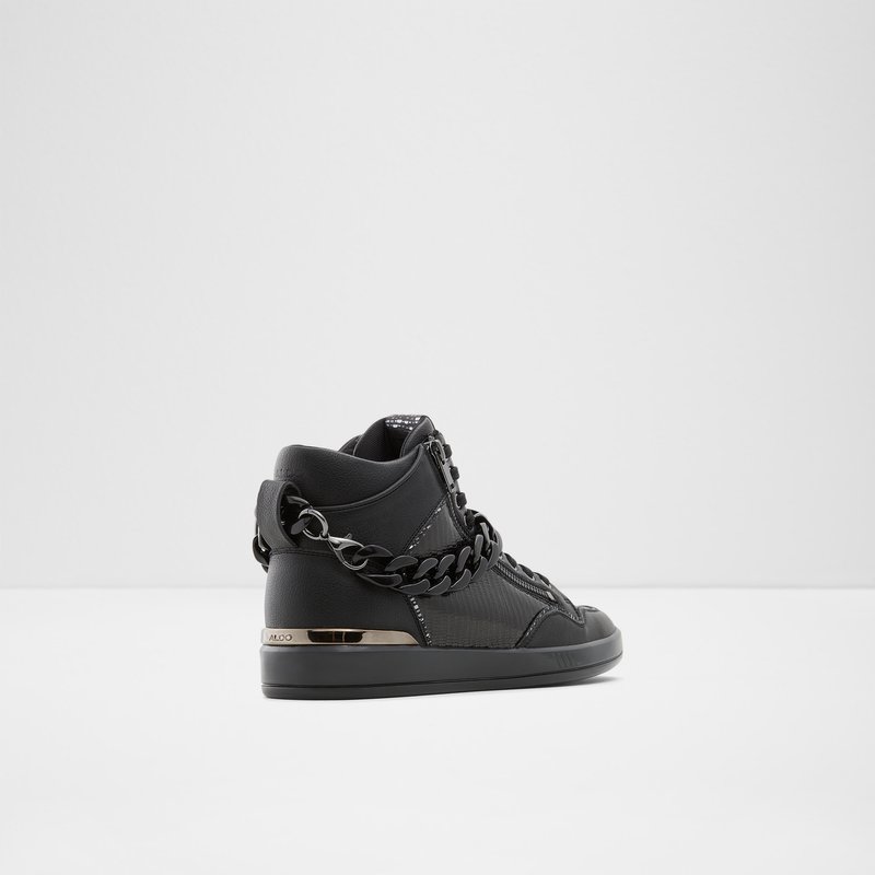 Men's Aldo Strollux High Sneakers Black | 7352-AVDPM
