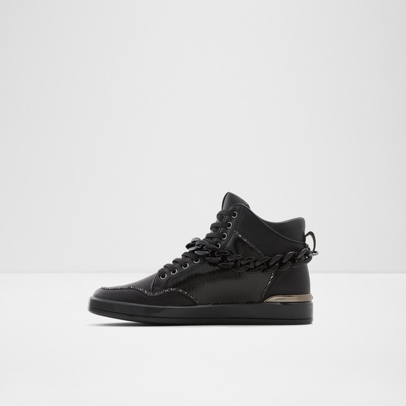 Men's Aldo Strollux High Sneakers Black | 7352-AVDPM