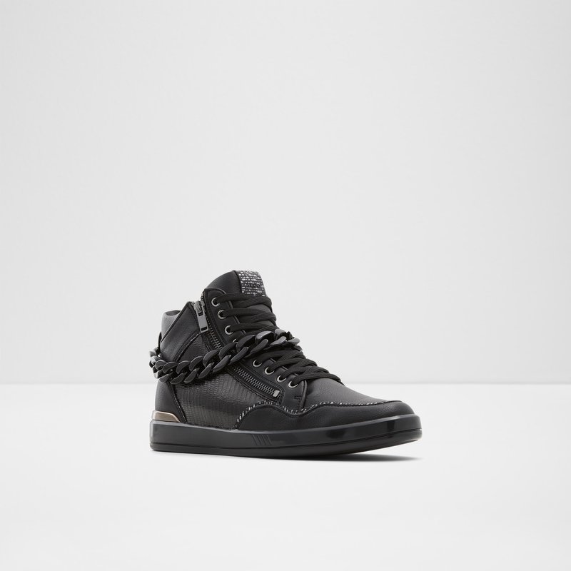 Men's Aldo Strollux High Sneakers Black | 7352-AVDPM