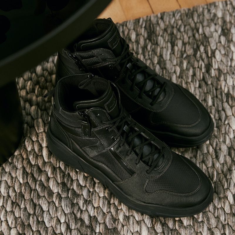 Men's Aldo Swiftd High Sneakers Black | 1964-VYLAZ