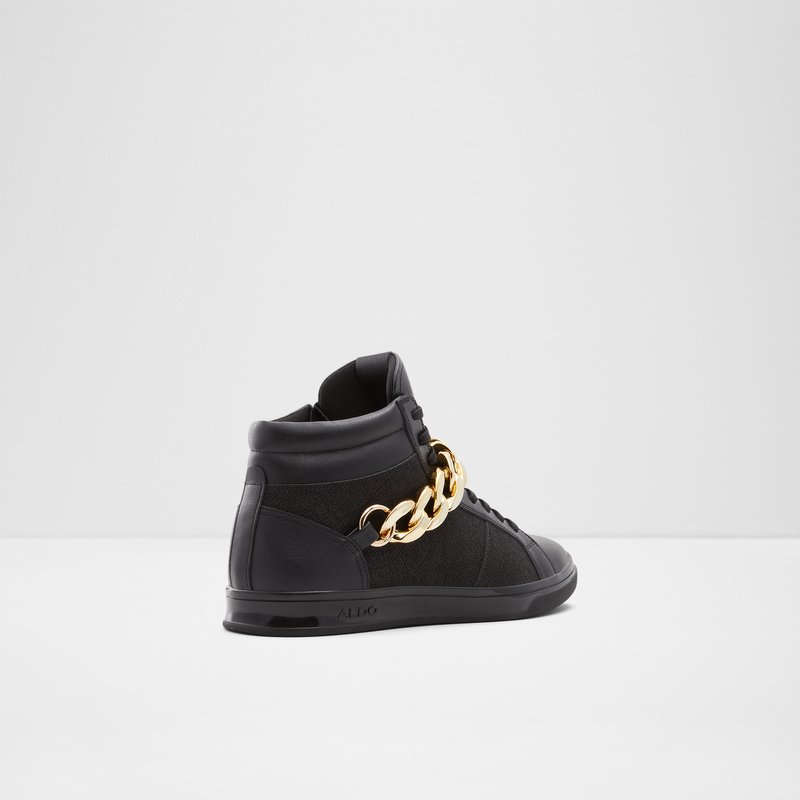 Men's Aldo Tribecca High Sneakers Black | 4906-JIBTH