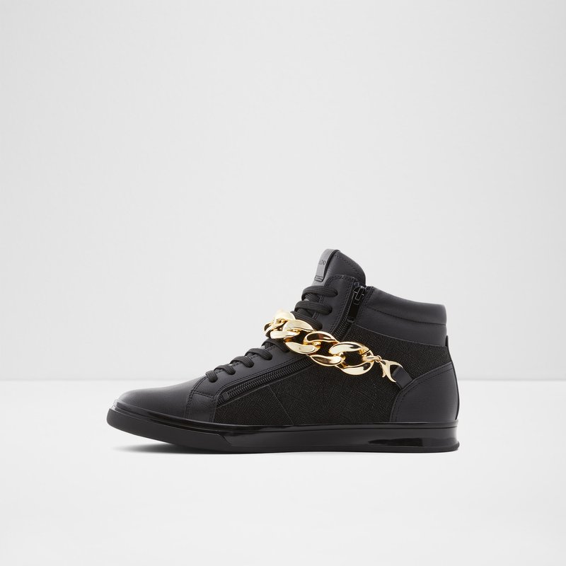 Men's Aldo Tribecca High Sneakers Black | 4906-JIBTH