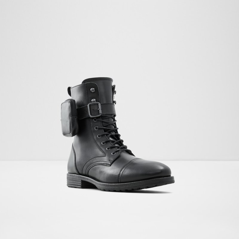 Men's Aldo Waysien Lace Up Boots Black | 5217-WQERI