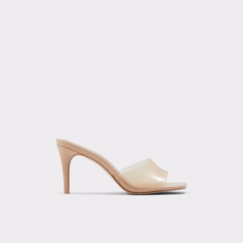 Women\'s Aldo Acaeclya Heeled Sandals Bone | 2678-FRPJS