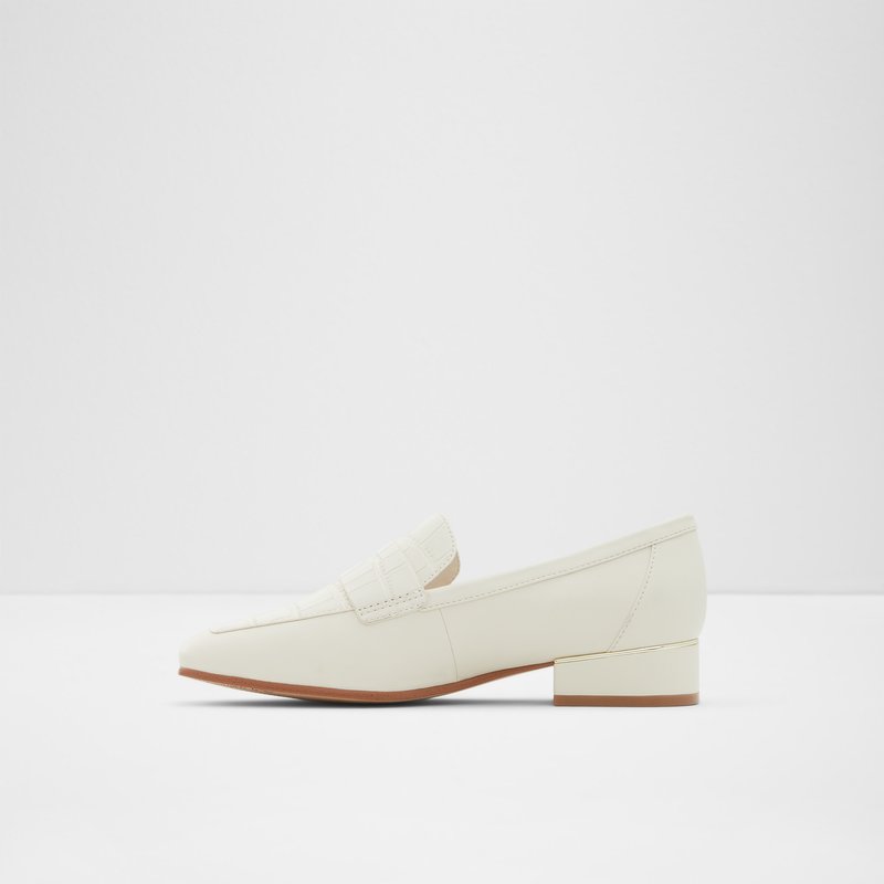 Women's Aldo Adwauthiel Loafers White | 0482-BMZPU