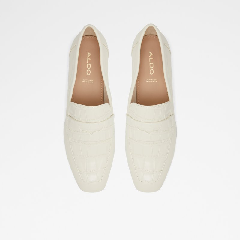 Women's Aldo Adwauthiel Loafers White | 0482-BMZPU