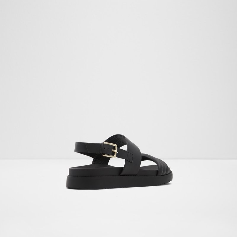 Women's Aldo Adwerrandra Flat Sandals Black | 2645-WEGNI