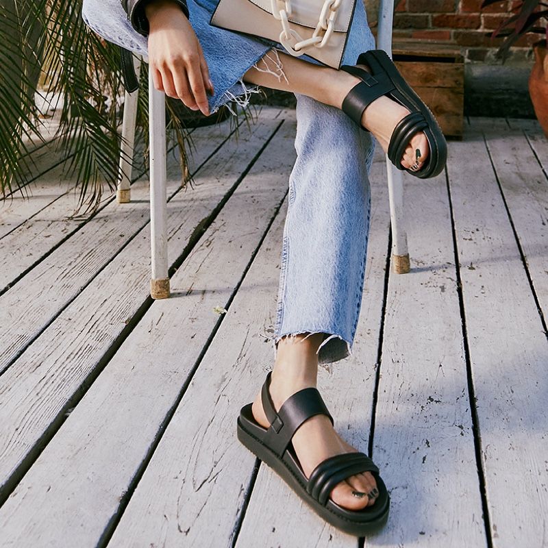 Women's Aldo Adwerrandra Flat Sandals Black | 2645-WEGNI