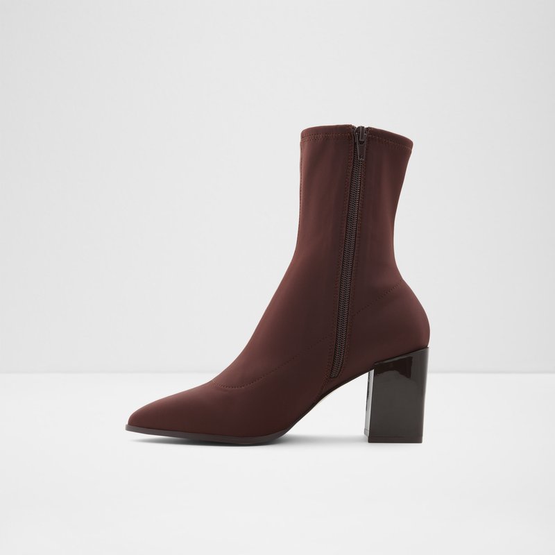 Women's Aldo Adwigocia-w Sock Boots Brown | 0187-TONAD
