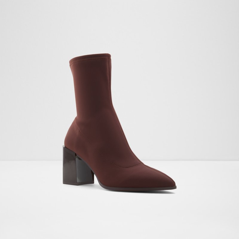 Women's Aldo Adwigocia-w Sock Boots Brown | 0187-TONAD