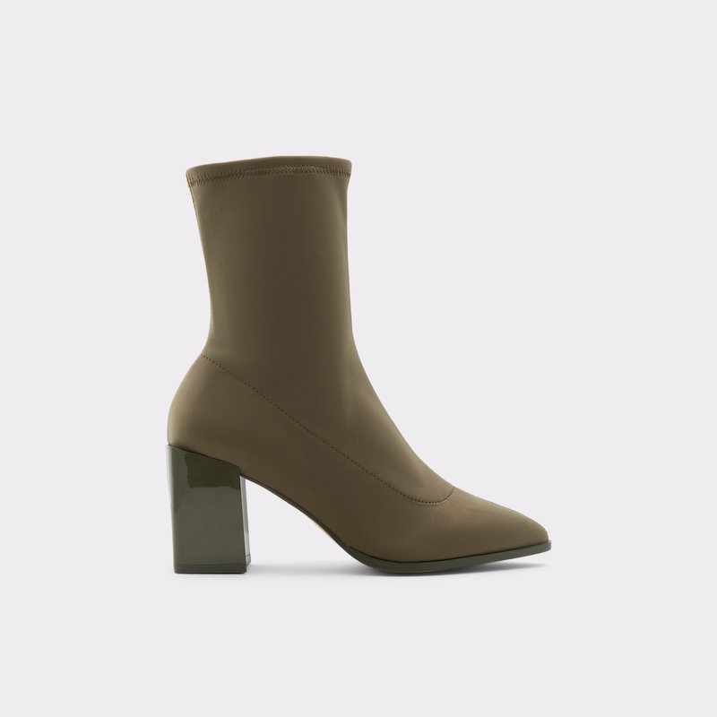 Women\'s Aldo Adwigocia-w Sock Boots Khaki | 0749-URKPB
