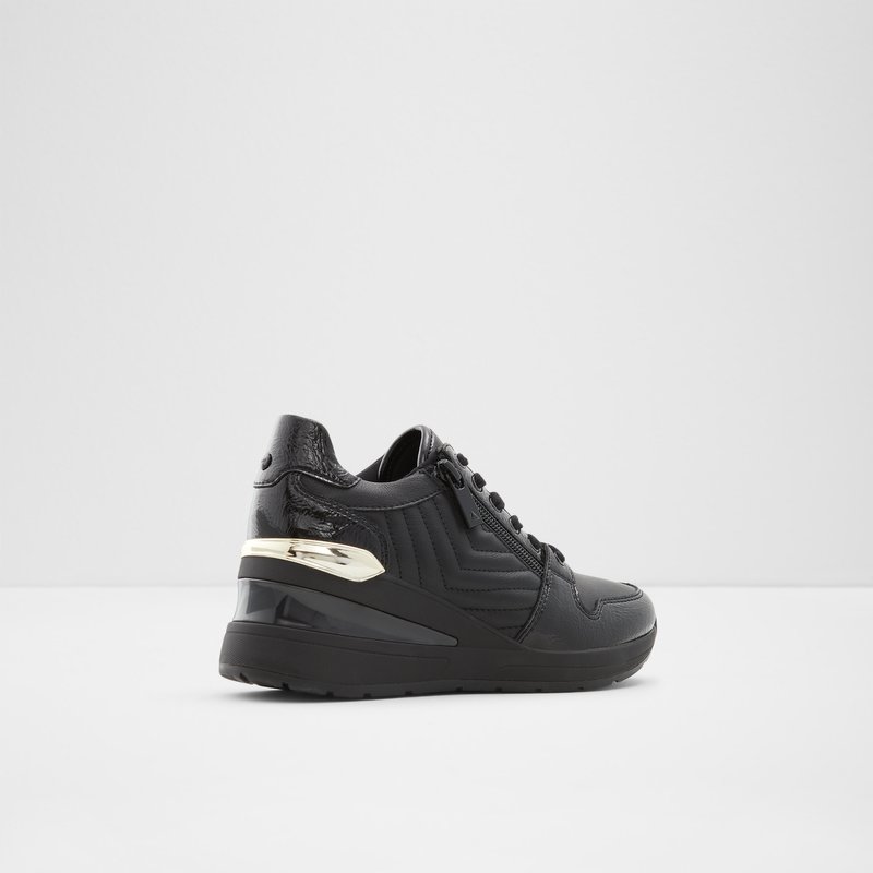 Women's Aldo Adwiwia Wedge Sneakers Black | 6408-OWLUB