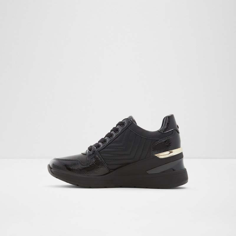 Women's Aldo Adwiwia Wedge Sneakers Black | 6408-OWLUB