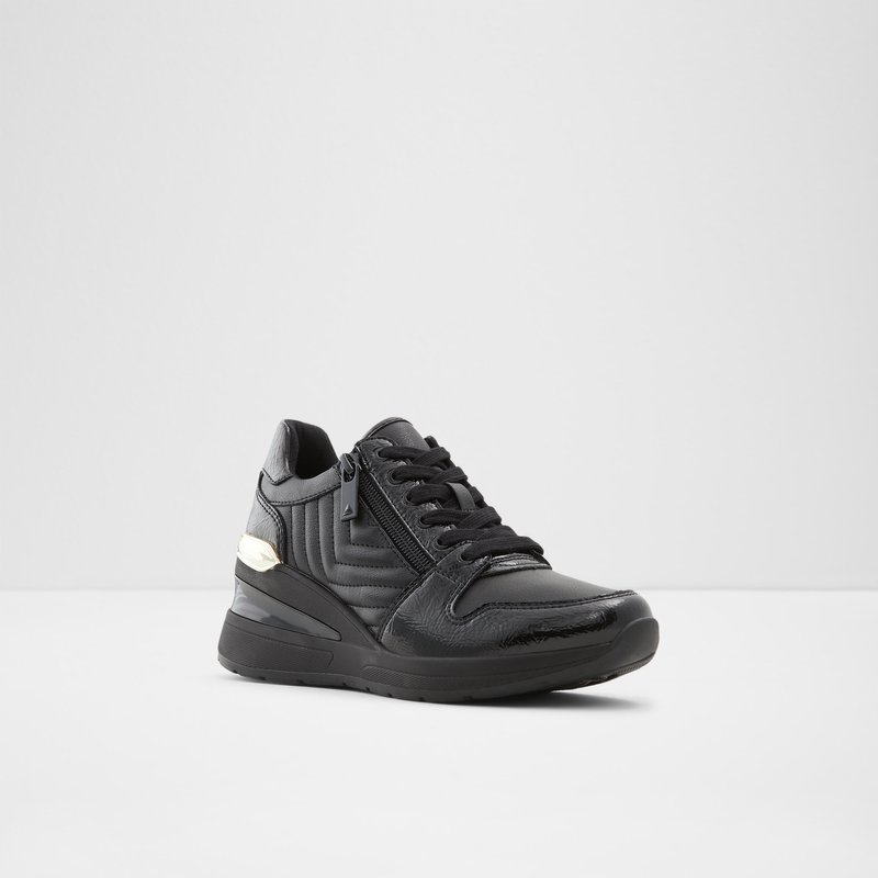 Women's Aldo Adwiwia Wedge Sneakers Black | 6408-OWLUB