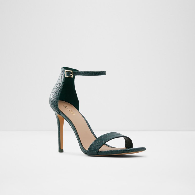 Women's Aldo Afendaven Heeled Sandals Dark Green | 2074-GWYZX