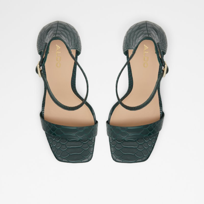 Women's Aldo Afendaven Heeled Sandals Dark Green | 2074-GWYZX