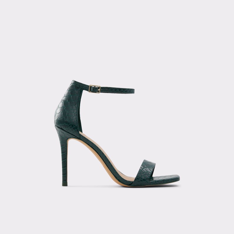 Women\'s Aldo Afendaven Heeled Sandals Dark Green | 2074-GWYZX