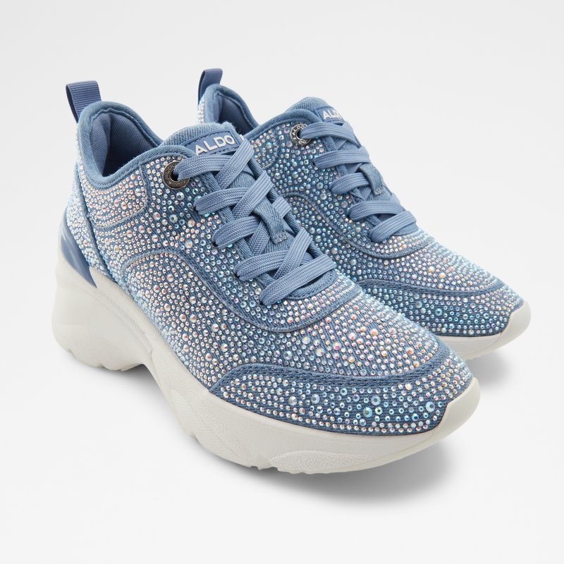 Women's Aldo Aguileri Lace Up Sneakers Blue | 1830-ACGMI