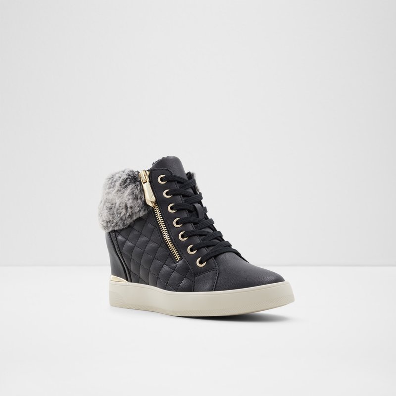 Women's Aldo Ailanna Lace Up Sneakers Black | 4132-KLTDX