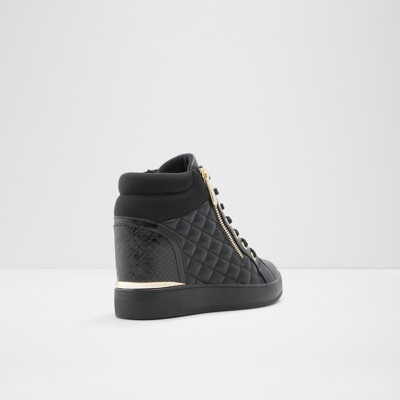 Women's Aldo Ailanna Lace Up Sneakers Black | 7035-SPOGN