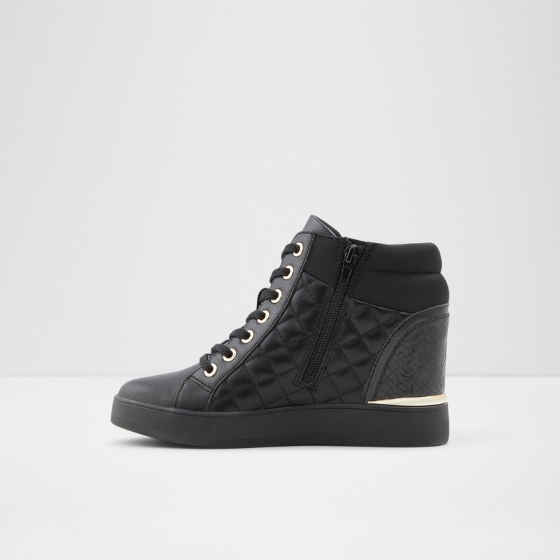 Women's Aldo Ailanna Lace Up Sneakers Black | 7035-SPOGN