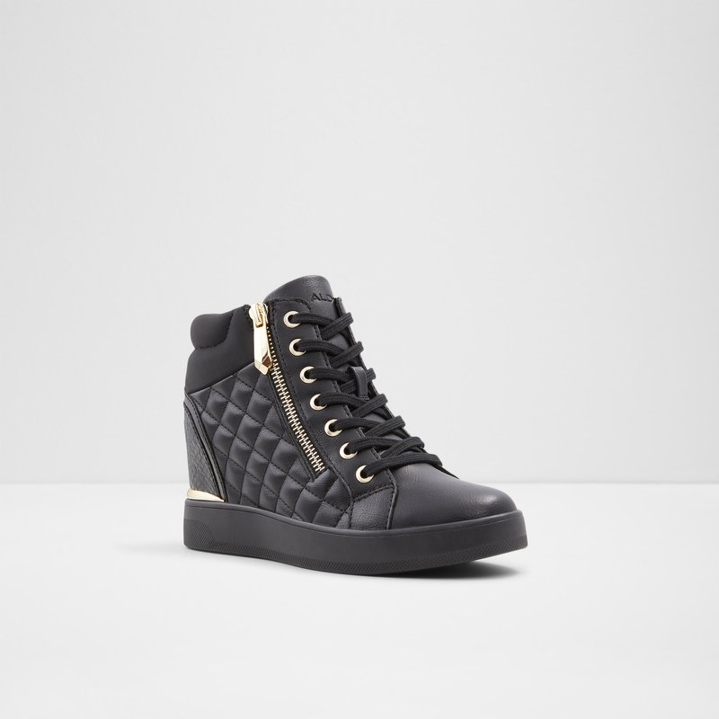 Women's Aldo Ailanna Lace Up Sneakers Black | 7035-SPOGN