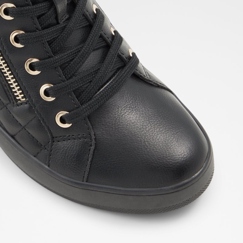Women's Aldo Ailanna Lace Up Sneakers Black | 7035-SPOGN