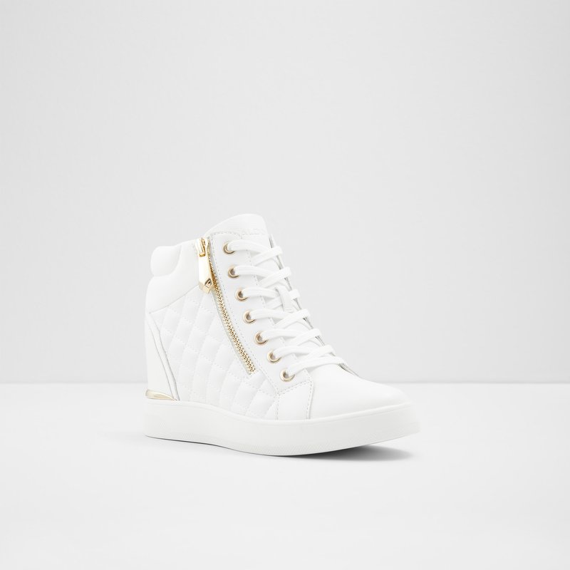 Women's Aldo Ailanna Wedge Sneakers White | 1623-EMCVO