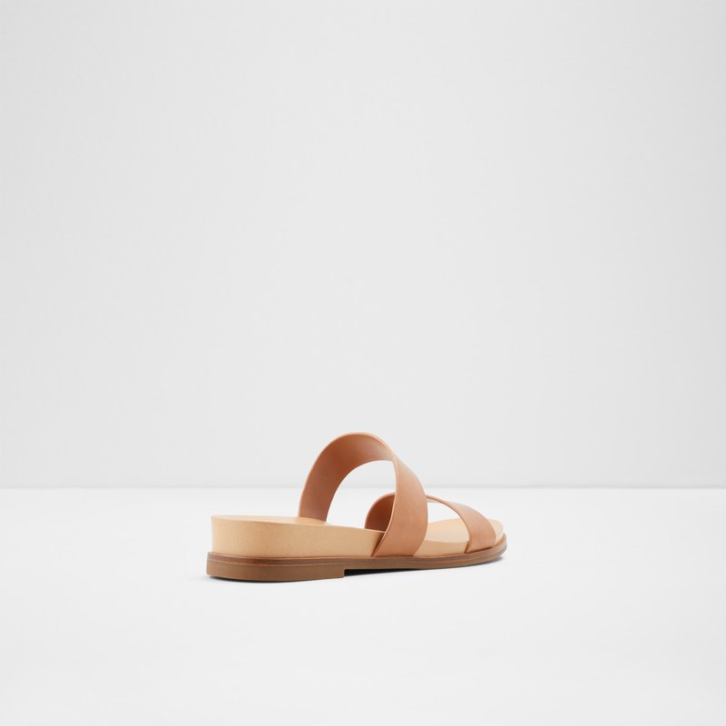 Women's Aldo Aliawen Flat Sandals Brown | 6901-COLZQ