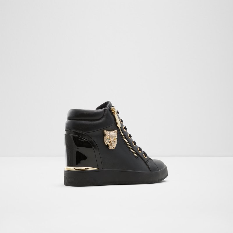 Women's Aldo Aloivu Wedge Sneakers Black | 1395-MJWYP