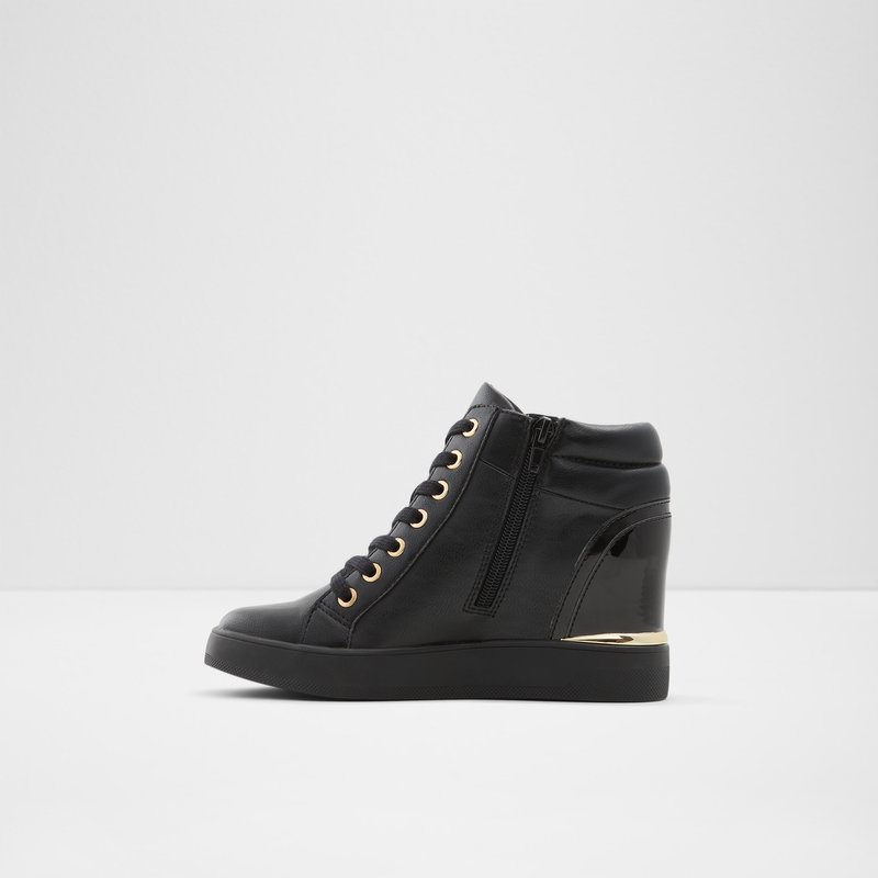 Women's Aldo Aloivu Wedge Sneakers Black | 1395-MJWYP