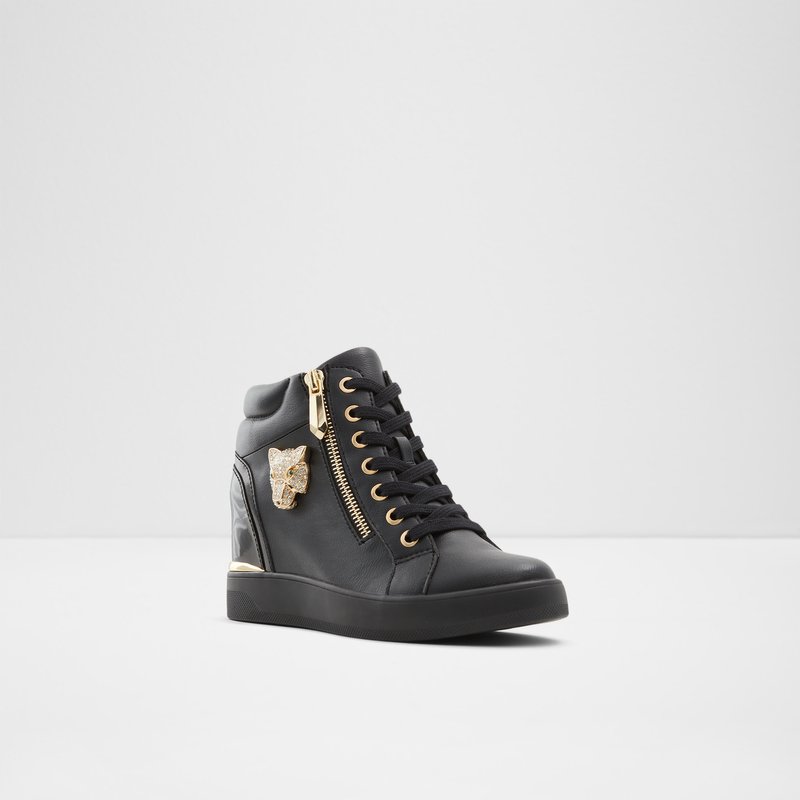 Women's Aldo Aloivu Wedge Sneakers Black | 1395-MJWYP