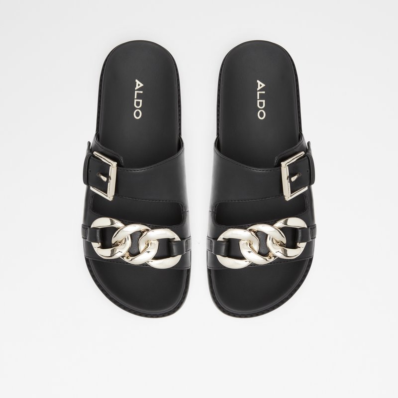 Women's Aldo Asae Flat Sandals Black | 1985-NKVHE