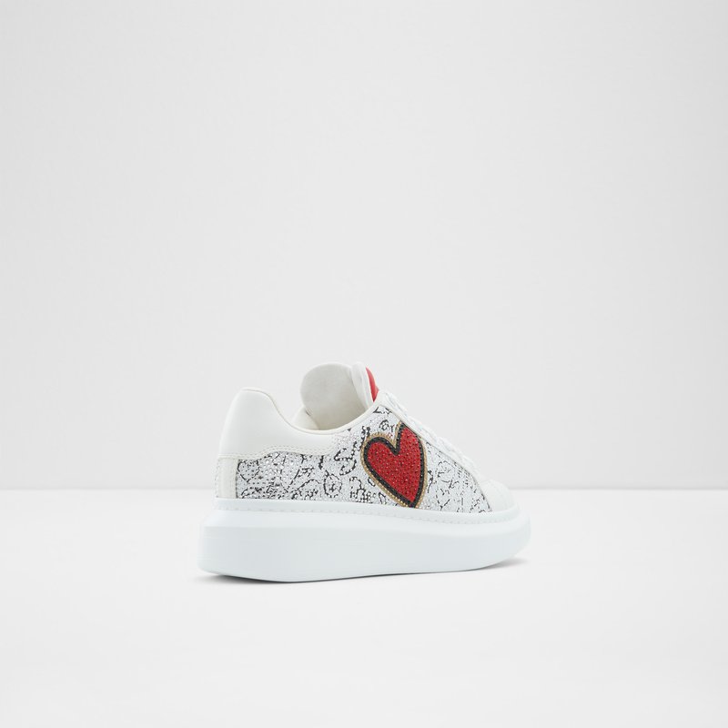 Women's Aldo Bemine Lace Up Sneakers White | 3271-SRNDJ