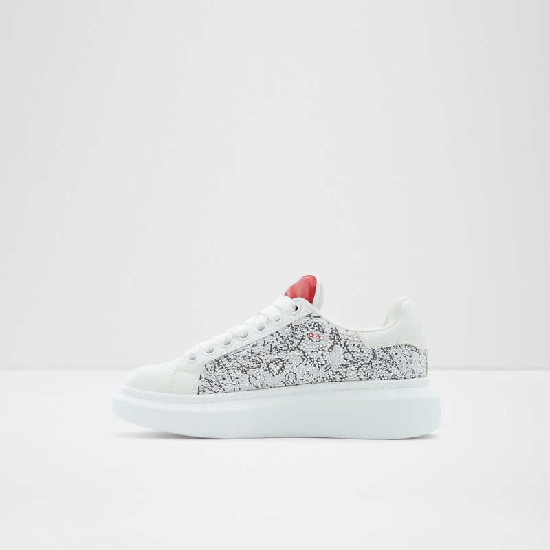 Women's Aldo Bemine Lace Up Sneakers White | 3271-SRNDJ